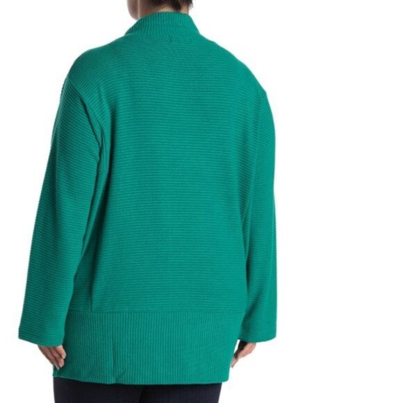 MELLODAY Mock Neck Rib Knit Sweater (Plus Size) - Picture 2 of 6
